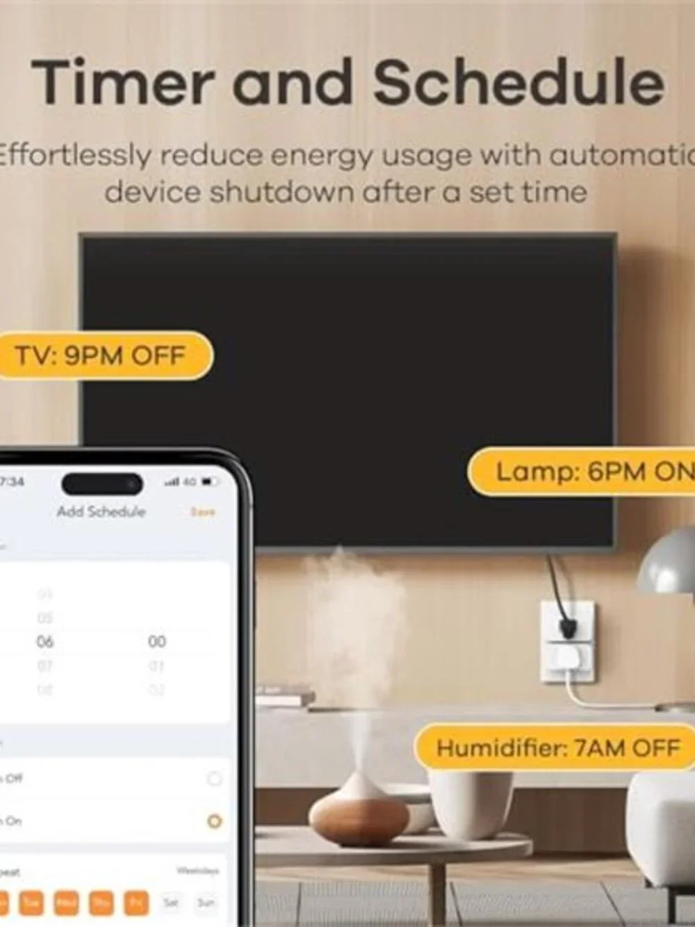 Smart Plug, Work with Apple Home, Siri, Alexa, Google, SmartThings, Smart Home